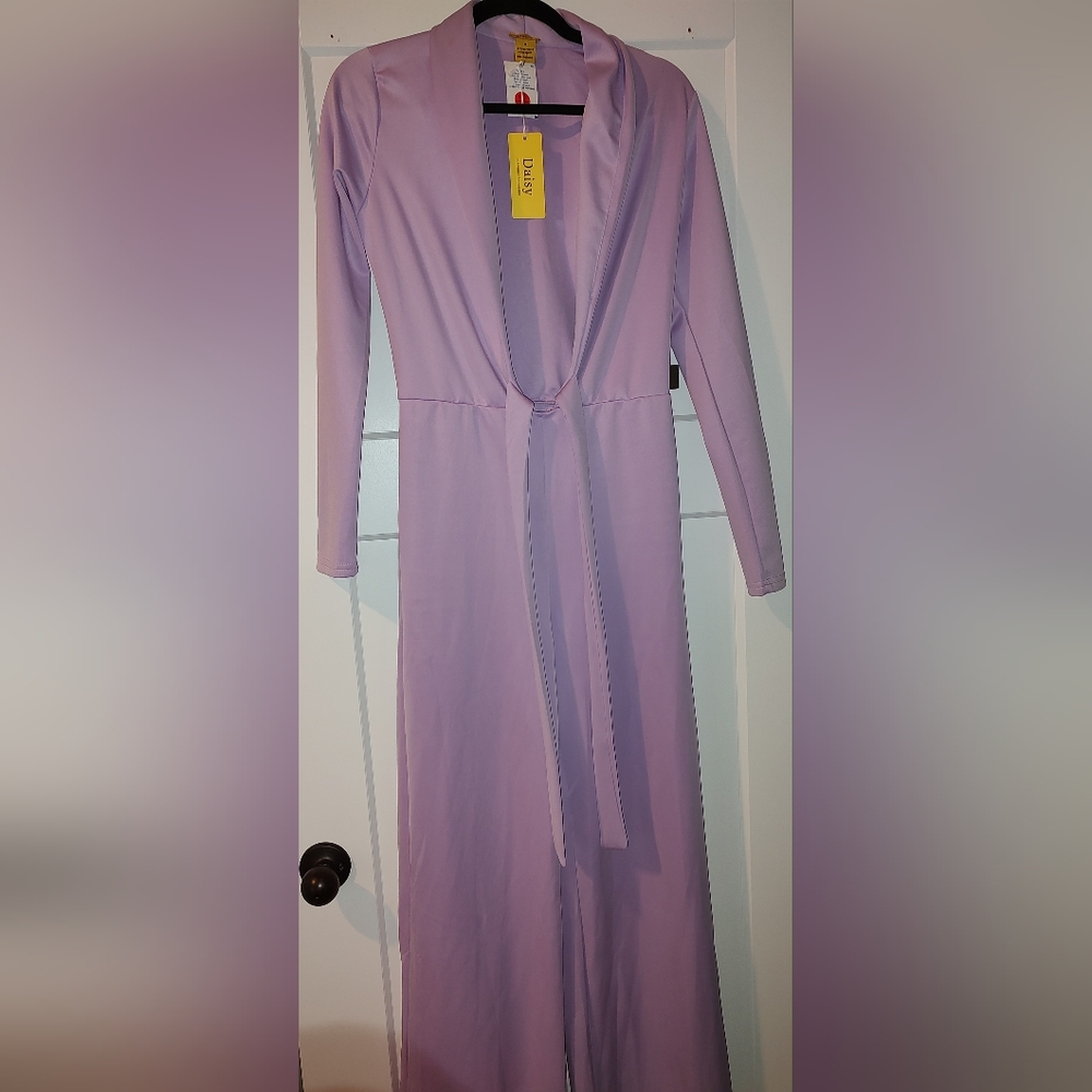 Lavendar wide legged jumpsuit